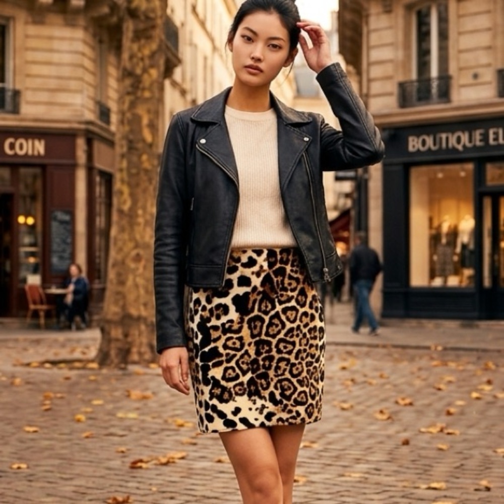 Leopard Print Miniskirt